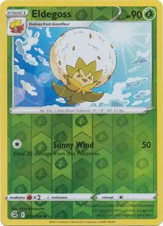 Fusion Strike Eldegoss #25/264 reverse holo